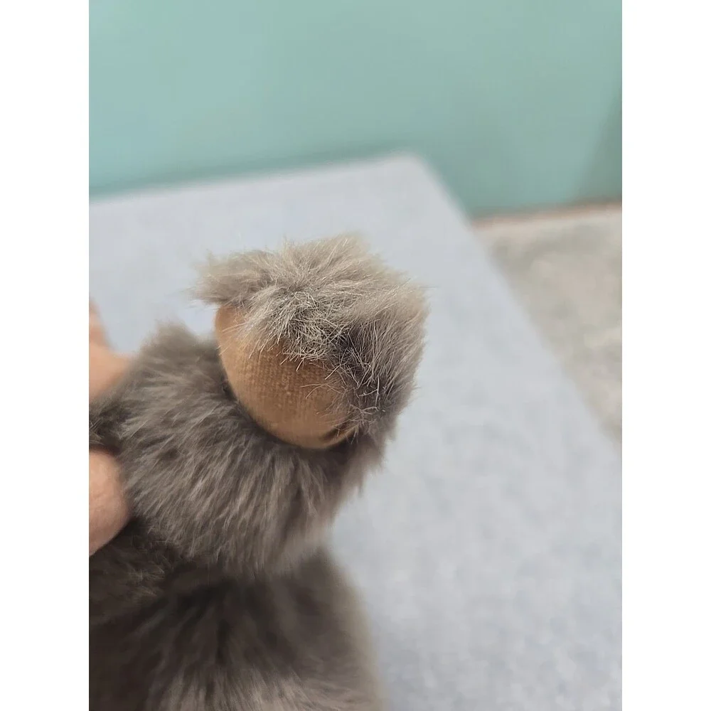 Vintage 1986  Gund KOALA Bear Suede Nose Tan Paws Gray